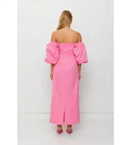 The Wolf Gang Amar Midi Dress in Candy Size M / AU 10 for rent on The Volte - image 4