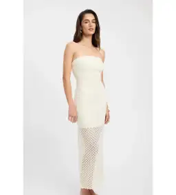 Kookai Savanah Strapless Dress Vanilla Size 6  for rent on The Volte - image 2