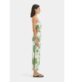 Sir the Label Gardella Strapless Midi Dress Frisa Print Size 0 AU 6 for rent on The Volte - image 2