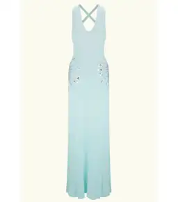 Meshki Ellington Knit Midi Dress in Lagoon Blue Size AU 10 for rent on The Volte - image 10