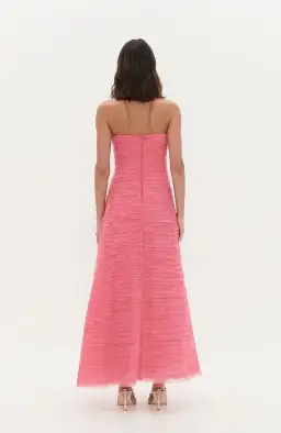 Aje Soundscape Maxi Dress in Guava Pink Size AU6 for rent on The Volte - image 2