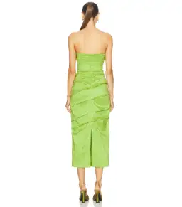 Rachel Gilbert Ren Midi Dress Green Size AU 12 for rent on The Volte - image 2