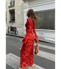 Realisation Par Gia Maxi Dress Red Print Size AU 10 for rent on The Volte - image 5