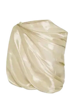 Bianca Spender Champagne Liquid Organza Tumble Top Gold Size 8/S for rent on The Volte - image 6