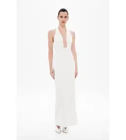Misha Collection Alusia Maxi Dress Ivory Size S AU 8