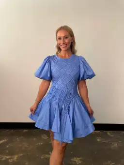 Aje Wisteria Mini Dress Blue Size 10 for rent on The Volte - image 3