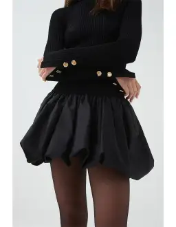 Aje Moonlight Knit Mini Dress Black Size AU 8 for rent on The Volte - image 3