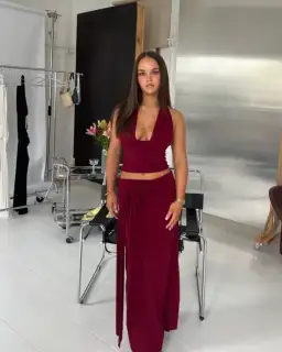 La Marie Sofie Set Burgundy Size 8