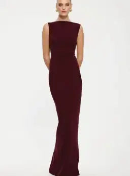 Effie Kats Verona Gown in Wine Size S/8 for rent on The Volte - image 1