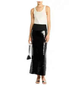 Sass and Bide Deliria Maxi Skirt in Black Size AU 8 for rent on The Volte - image 1