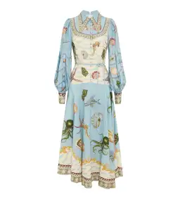 Alemais Bath House Shirt Midi Dress Print Size 16 for rent on The Volte - image 8