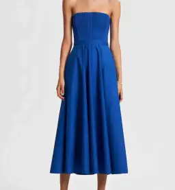 Scanlan Theodore Parachute Bustier Dress in Sapphire Size AU8 for rent on The Volte - image 1
