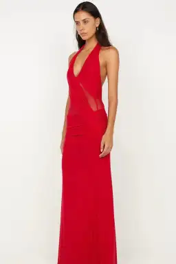 Bec & Bridge Deija Halter Maxi Red Size AU 8 for rent on The Volte - image 3