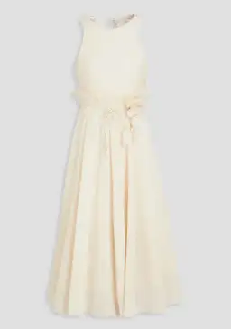 Zimmermann Pleated Picnic Midi Dress Ivory Size AU 10 for rent on The Volte - image 4