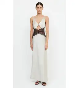 Bec and Bridge Camille Maxi Dress in Ecru Size 6 for rent on The Volte - image 1
