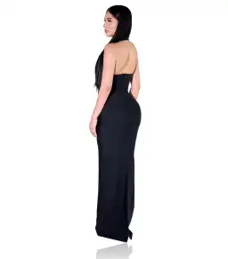 YG Collection Gianna Halter Maxi Gown Black Size AU 8 for rent on The Volte - image 2