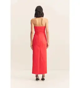 Shona Joy Lani Draped Halter Maxi Dress Chilli Size AU 14 for rent on The Volte - image 4
