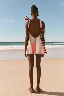 Zaco Carmen Dress Estivo Abstract Multi Print Size 14 for rent on The Volte - image 2