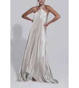 L'Idee Deesse Gown Champagne Size AU 8