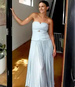 Acler Avonlea Midi Dress Celeste Blue Size AU 12 for rent on The Volte - image 6