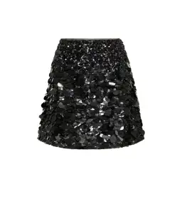 Aje Cherie Sequin Black Mini Skirt in Black Size AU 12 for rent on The Volte - image 5