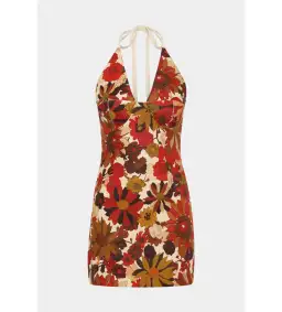Sir The Label Castella Mini Dress Red Floral Rosso Size 1/AU 8 for rent on The Volte - image 5