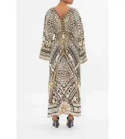 Camilla Gathered Kimono Dress in Mosaic Muse Size S / AU 10  for rent on The Volte - image 3