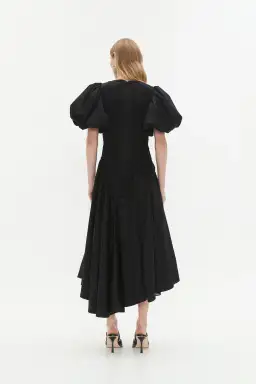 Aje Wisteria Midi Dress Black Size 12 for rent on The Volte - image 4