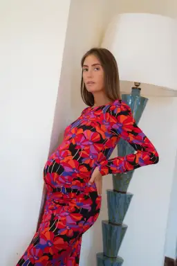 Paloma Wool Thelma Flower Power Pregnancy Dress Multi Floral Size 10 for rent on The Volte - image 2