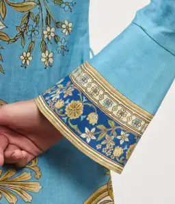 Alemais Cassie Mini Dress Blue Print Size 16 for rent on The Volte - image 5