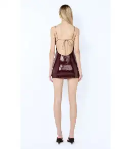 Bec & Bridge Celestia Mini Dress Plum Size AU 10 for rent on The Volte - image 3