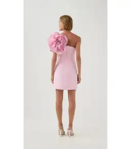Aje Florence Mini Dress in Lilac Blush Size AU 8 for rent on The Volte - image 3