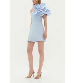 Aje Florence Mini Dress Icy Blue Size 10  for rent on The Volte - image 3