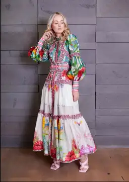 Mackenzie Mode The Rainforest Maxi Dress Print Size AU12 for rent on The Volte - image 2