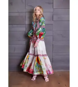 Mackenzie Mode The Rainforest Maxi Dress Print Size AU12 for rent on The Volte - image 1