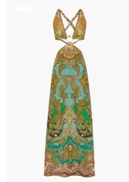 Alemais Clemenza Cut Out Midi Dress Size AU 12  for rent on The Volte - image 2