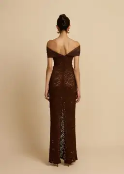 Arcina Ori Milana Dress in Chocolate Size M/AU10 for rent on The Volte - image 4