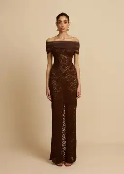 Arcina Ori Milana Dress in Chocolate Size M/AU10 for rent on The Volte - image 1
