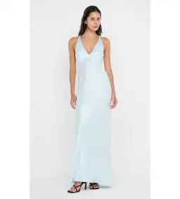 Bec + Bridge The Dreamer V Neck Dress Arctic Blue Size 4 for rent on The Volte - image 1