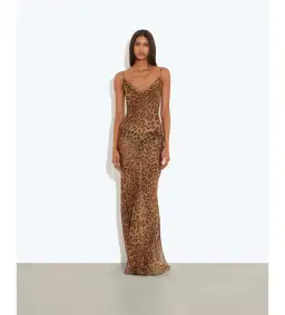 Rat and Boa Valentina Maxi Dress Leopard Print Size 8 for rent on The Volte - image 1