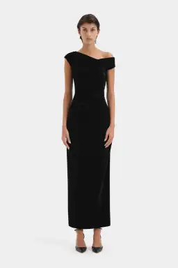 Sir the Label Ettore Gown Black Size 3/AU 12 for rent on The Volte - image 2