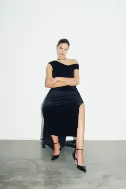 Sir the Label Ettore Gown Black Size 3/AU 12 for rent on The Volte - image 5