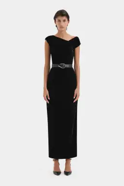 Sir the Label Ettore Gown Black Size 3/AU 12 for rent on The Volte - image 1