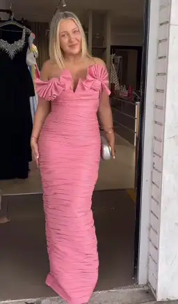 Rachel Gilbert Jensen Gown Maxi Pink Size AU 14 for rent on The Volte - image 5