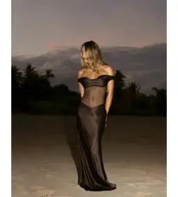 Natalie Rolt Gwyneth Gown Espresso Size 8 for rent on The Volte - image 1