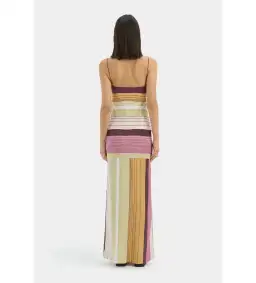Sir The Label Fontana Slip Maxi Dress in Elisa Stripe Size 10 for rent on The Volte - image 3