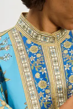 Alemais Cassie Pool Midi Dress in Blue Coral Floral Size 10  for rent on The Volte - image 5