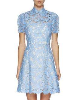 Lover Warrior Lace Dress Powder Blue Size 10 for rent on The Volte - image 3