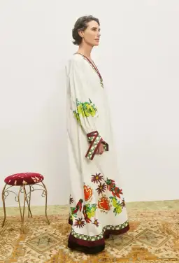 Alemais Katerina V Neck Midi Dress Size 10  for rent on The Volte - image 3