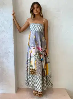Alemais Emma Gale Sundress Maxi Multi Size AU 8 for rent on The Volte - image 1